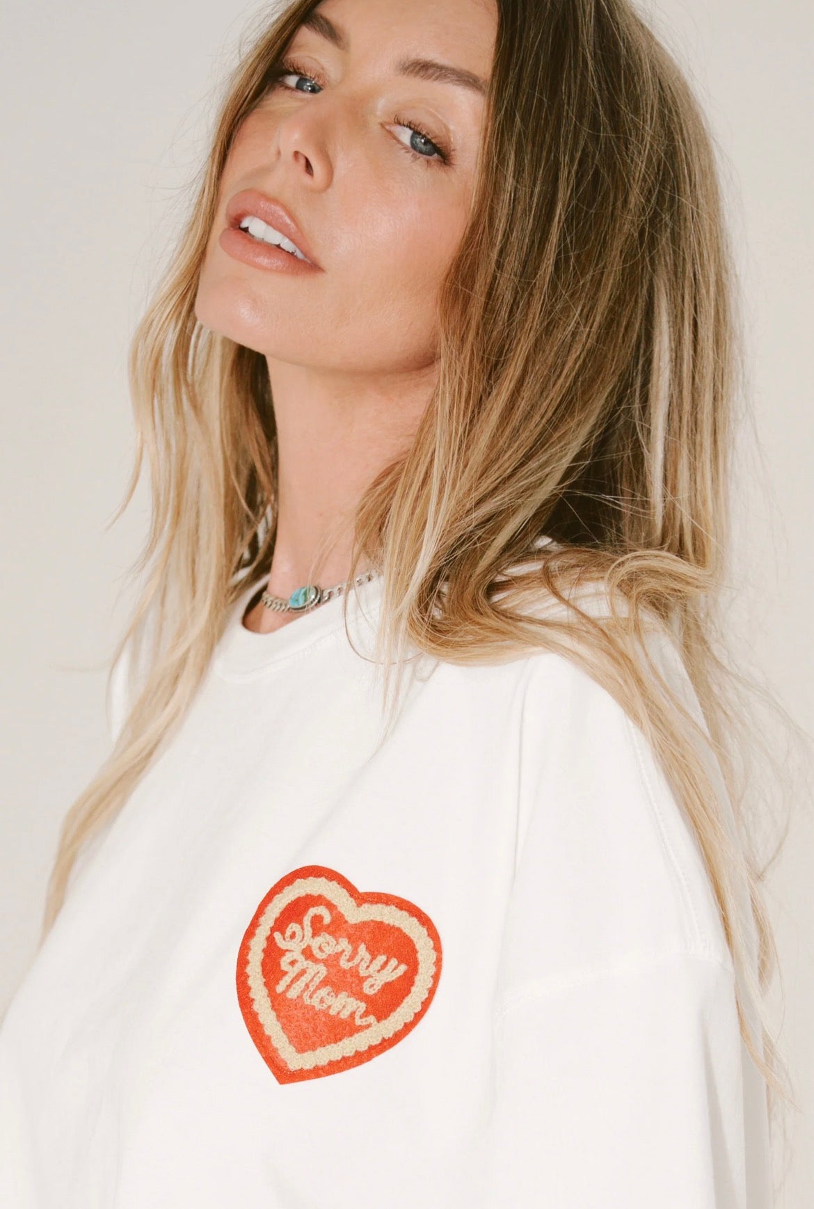 Sorry Mom t-shirt by Happy Little Mother – boutique clothing at The Corner Store on Christie Toronto