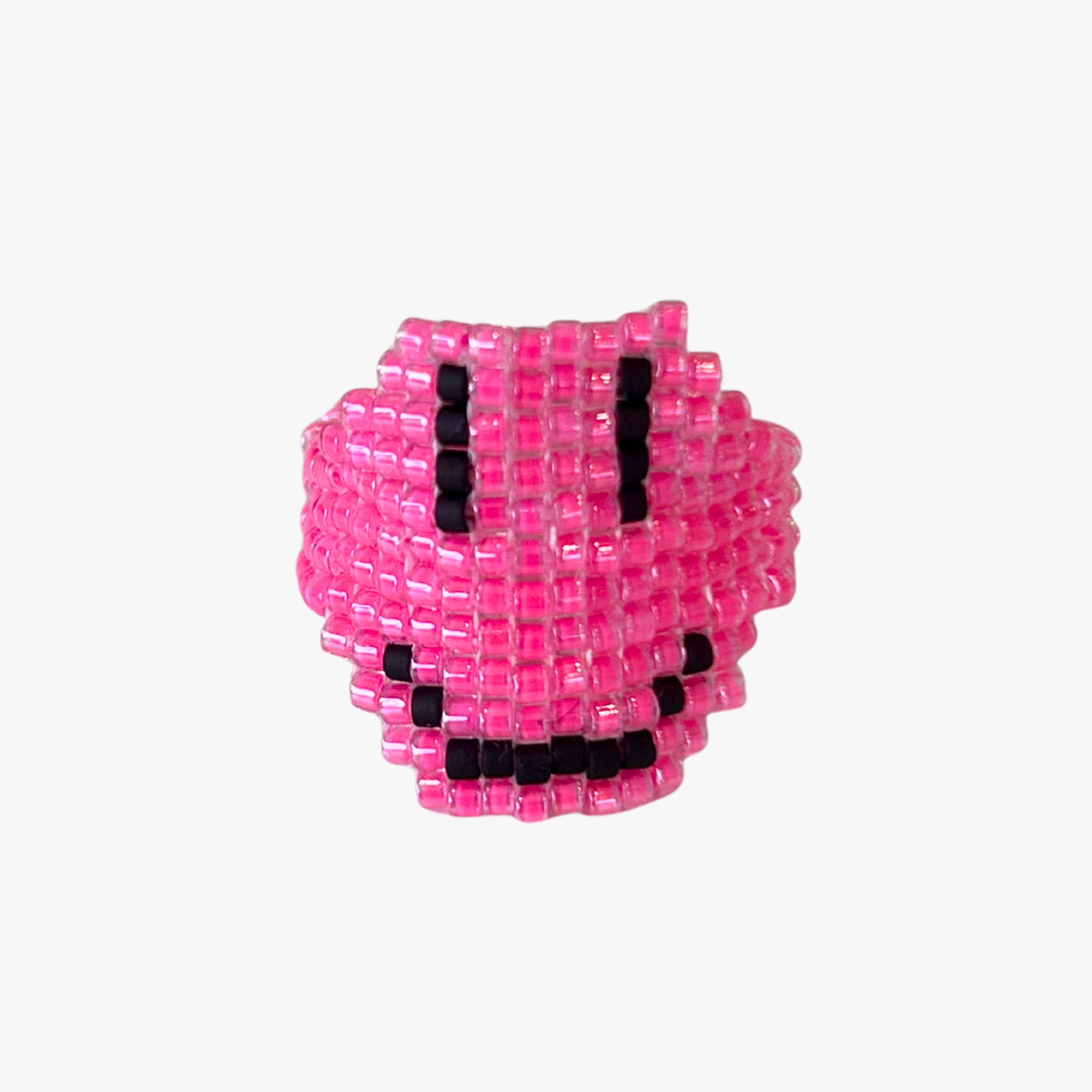 Beaded Smiley Ring