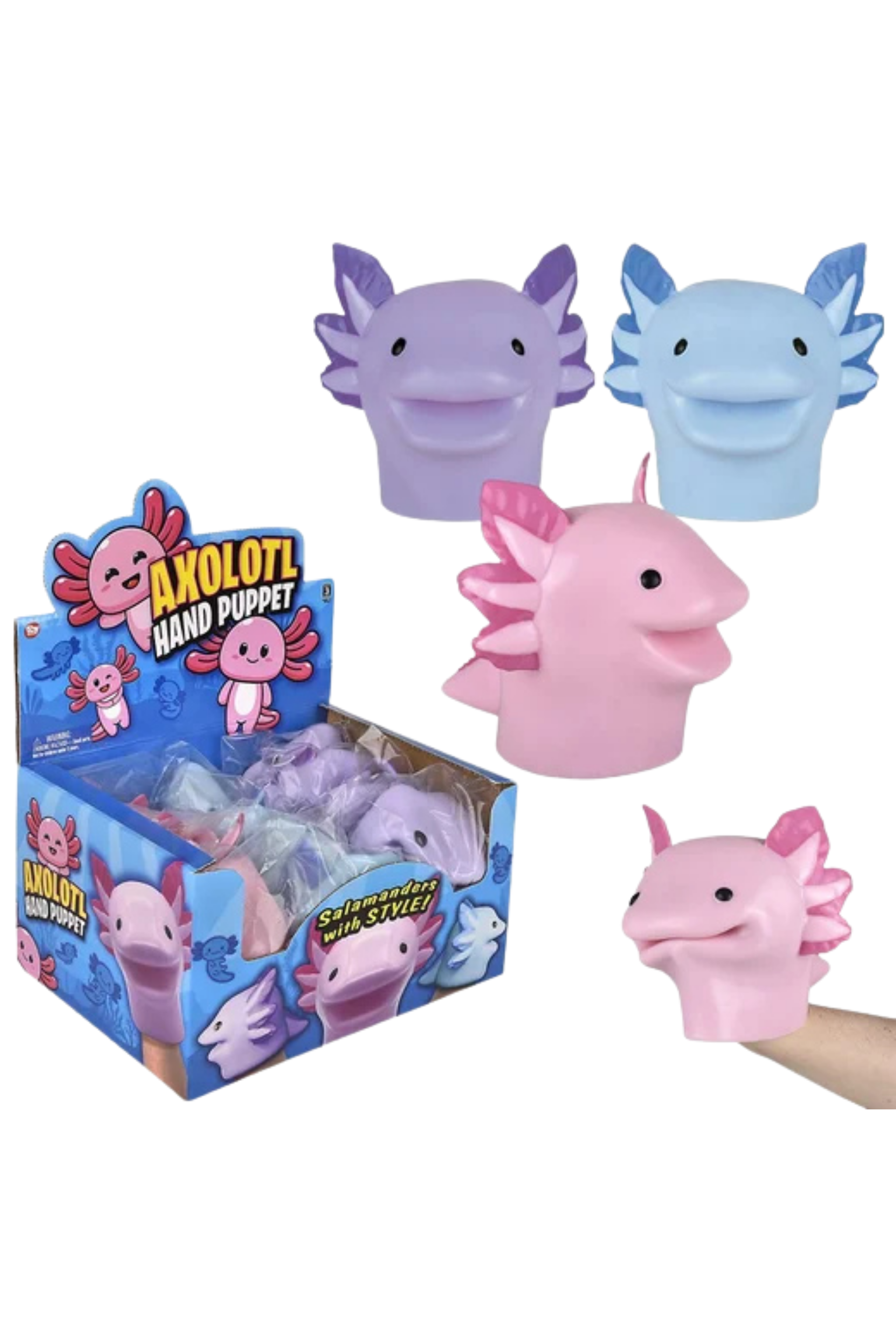 Axolotl Hand Puppet