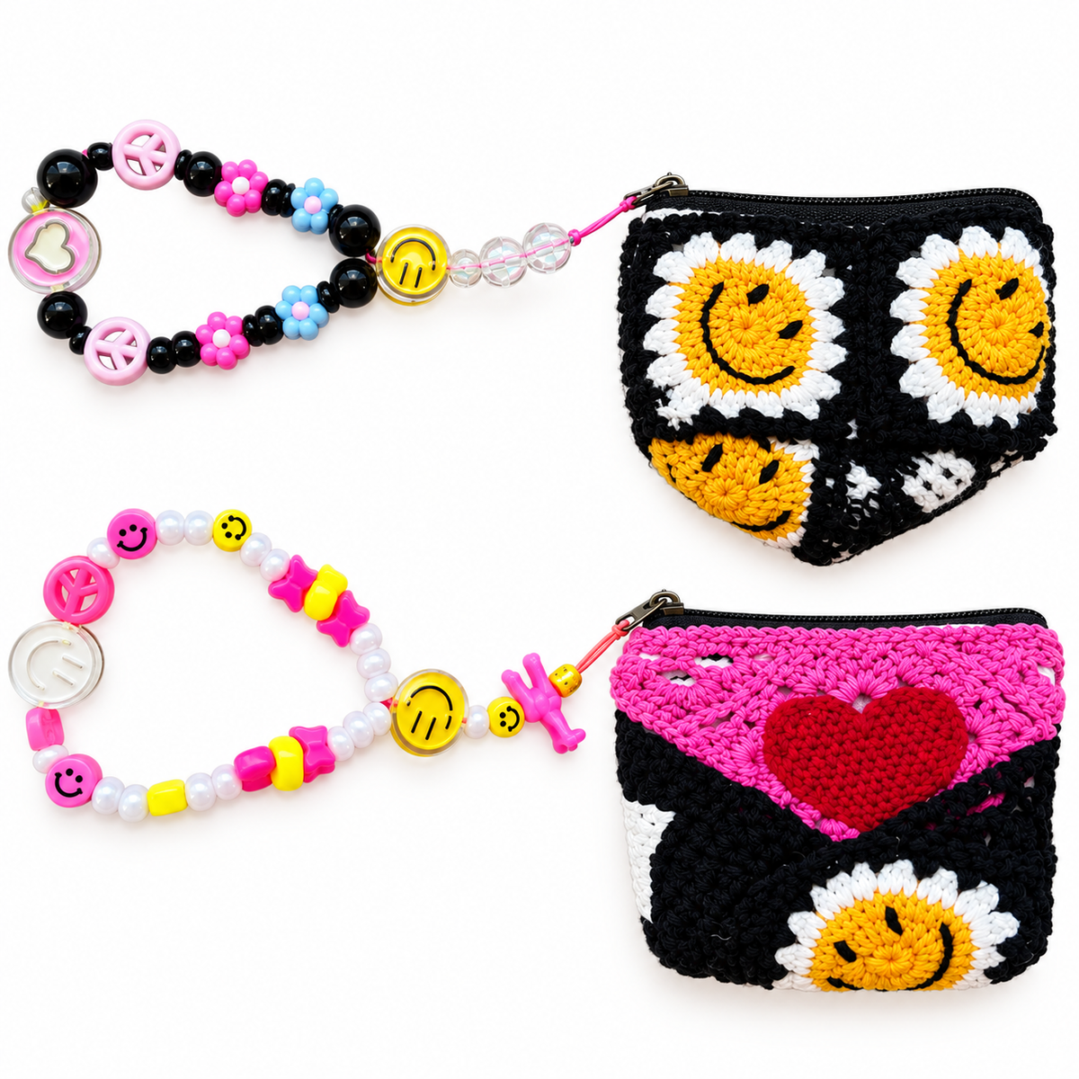 Crochet Mini Pouch Wristlet